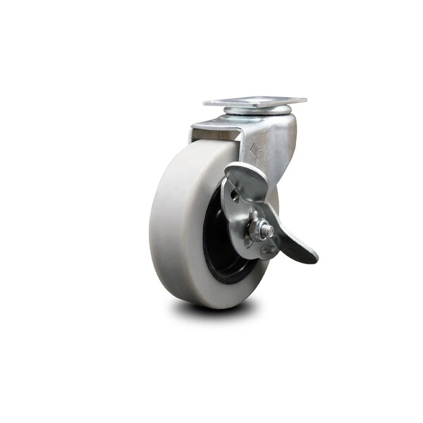 3 Inch Thermoplastic Rubber Wheel Top Plate Swivel Caster with Brake SCC